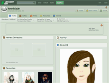 Tablet Screenshot of keenblade.deviantart.com