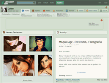 Tablet Screenshot of leire.deviantart.com