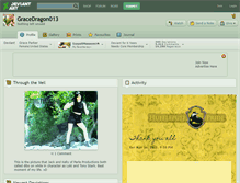 Tablet Screenshot of gracedragon013.deviantart.com
