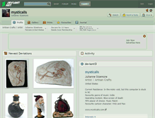 Tablet Screenshot of mysticalis.deviantart.com