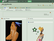 Tablet Screenshot of liensriilovely.deviantart.com