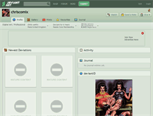 Tablet Screenshot of chriscomix.deviantart.com