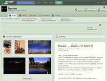 Tablet Screenshot of bapman.deviantart.com