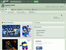 Tablet Screenshot of lucario-lovers.deviantart.com