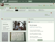 Tablet Screenshot of chrissy2.deviantart.com