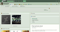 Desktop Screenshot of blackmarble.deviantart.com