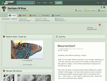 Tablet Screenshot of denizen-of-blue.deviantart.com