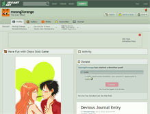 Tablet Screenshot of meongxorange.deviantart.com