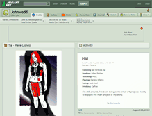 Tablet Screenshot of johnwedd.deviantart.com