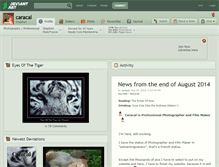 Tablet Screenshot of caracal.deviantart.com