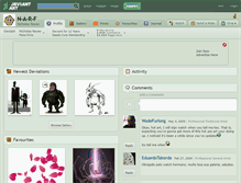 Tablet Screenshot of n-a-r-f.deviantart.com