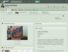 Tablet Screenshot of lucky-cat-tattoo.deviantart.com