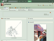 Tablet Screenshot of joethepirate.deviantart.com