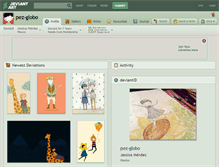Tablet Screenshot of pez-globo.deviantart.com
