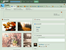 Tablet Screenshot of fromc.deviantart.com