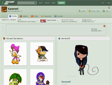 Tablet Screenshot of karameli.deviantart.com