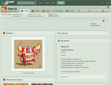 Tablet Screenshot of diser25.deviantart.com