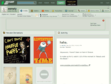 Tablet Screenshot of eemely.deviantart.com