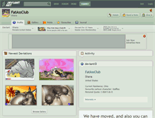 Tablet Screenshot of fatassclub.deviantart.com