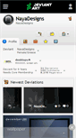 Mobile Screenshot of nayadesigns.deviantart.com