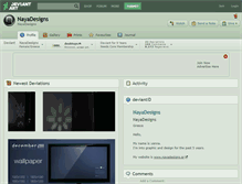 Tablet Screenshot of nayadesigns.deviantart.com