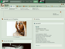 Tablet Screenshot of byrek.deviantart.com