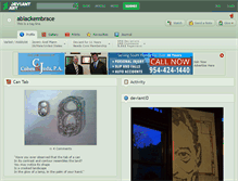 Tablet Screenshot of ablackembrace.deviantart.com