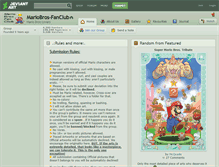 Tablet Screenshot of mariobros-fanclub.deviantart.com