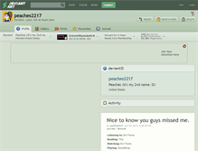 Tablet Screenshot of peaches2217.deviantart.com
