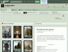 Tablet Screenshot of dodgeimagery.deviantart.com