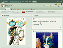 Tablet Screenshot of kassanovas.deviantart.com