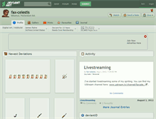 Tablet Screenshot of fax-celestis.deviantart.com