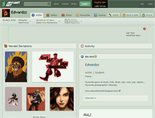 Tablet Screenshot of edwardzz.deviantart.com