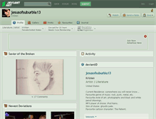 Tablet Screenshot of jesusofsuburbia13.deviantart.com