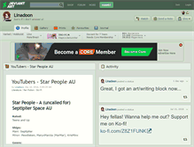 Tablet Screenshot of linadoon.deviantart.com