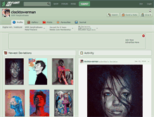 Tablet Screenshot of clocktowerman.deviantart.com