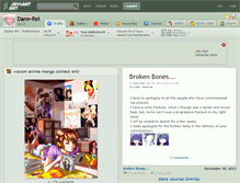 Tablet Screenshot of dann-rei.deviantart.com