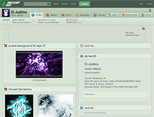 Tablet Screenshot of el-justino.deviantart.com