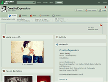 Tablet Screenshot of creativeexpressions.deviantart.com