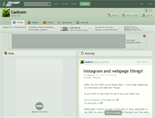 Tablet Screenshot of caelicorn.deviantart.com