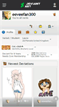 Mobile Screenshot of eeveefan300.deviantart.com