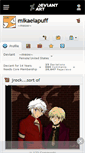 Mobile Screenshot of mikaelapuff.deviantart.com