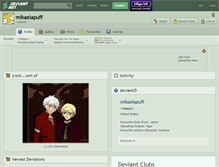 Tablet Screenshot of mikaelapuff.deviantart.com