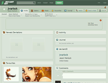 Tablet Screenshot of jwarlock.deviantart.com