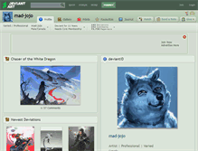 Tablet Screenshot of mad-jojo.deviantart.com