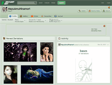 Tablet Screenshot of mayuamuhinamori.deviantart.com