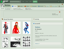 Tablet Screenshot of bunkosu.deviantart.com