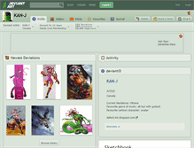 Tablet Screenshot of kan-j.deviantart.com