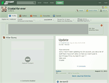 Tablet Screenshot of crystal-for-ever.deviantart.com