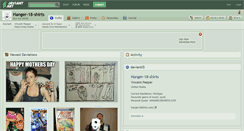 Desktop Screenshot of hanger-18-shirts.deviantart.com